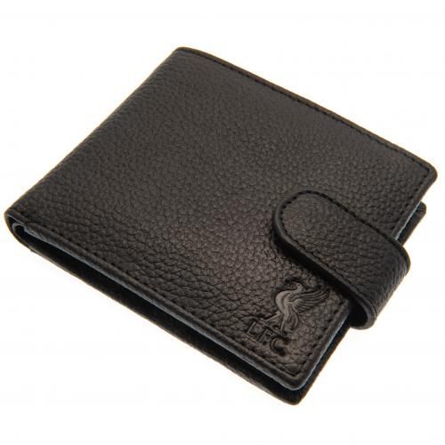 Портмоне Ливерпуль Black Leather Wallet в подарочной упаковке