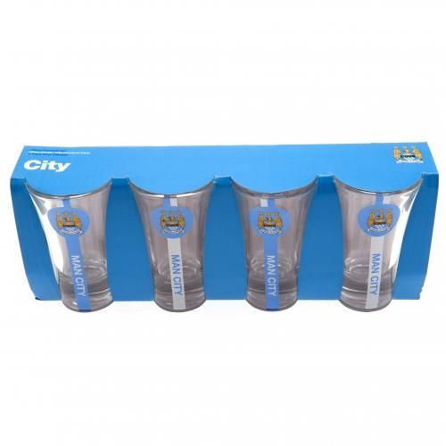 Набор из 4 рюмок Манчестер Сити Shot Glass Set