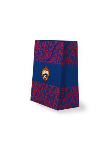 Пакет бумажный подарочный ЦСКА МОСКВА 22х26х10 см	