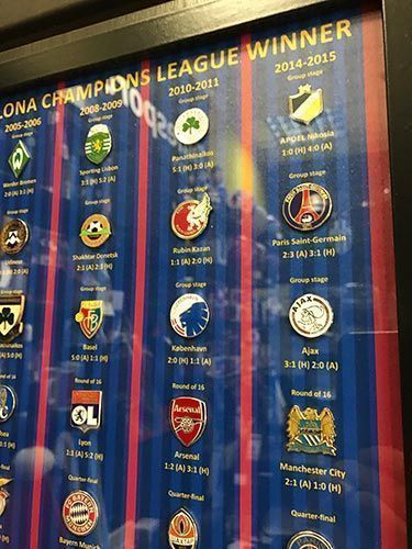 Набор значков Барселона Champions League Winner