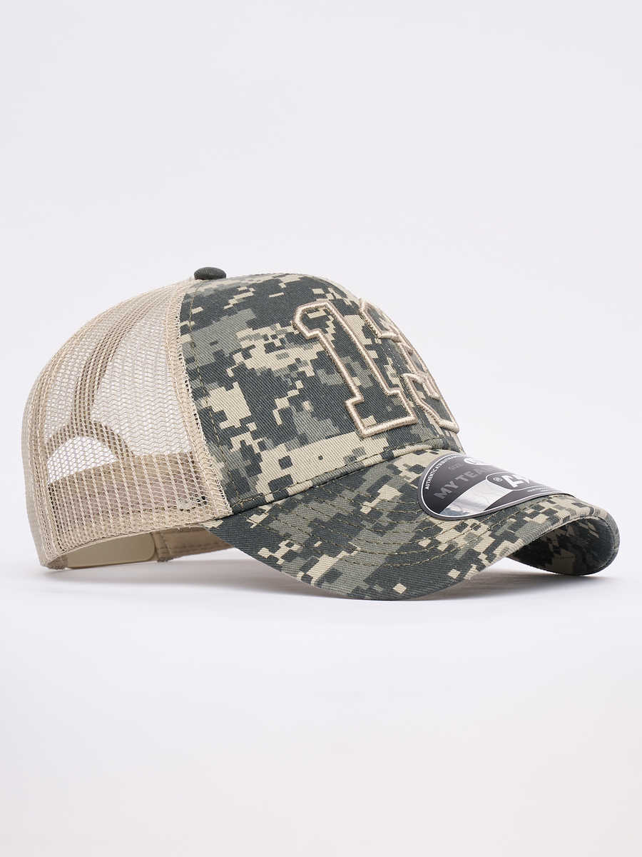 Бейсболка с номером 13, хаки летняя, 207525