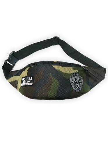 Сумка на пояс удлиненная ПФК ЦСКА, цвет зеленый камуфляж