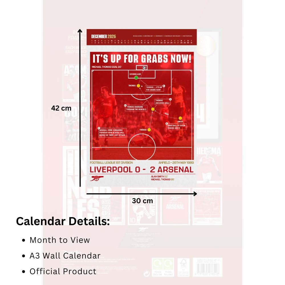 Календарь Арсенал Deluxe Calendar 2026