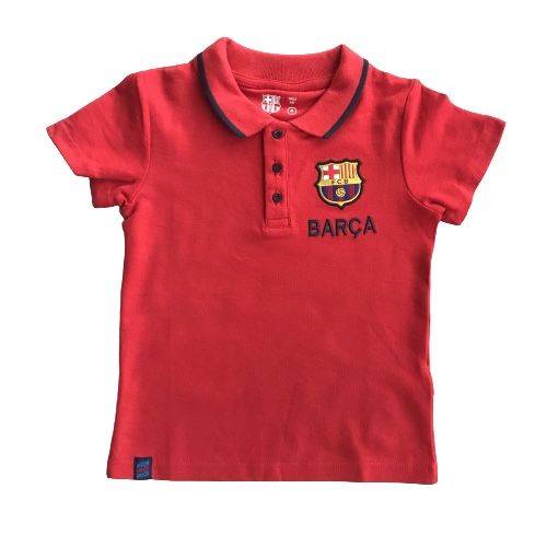Детская футболка поло Барселона BOYS POLO TEE, красная