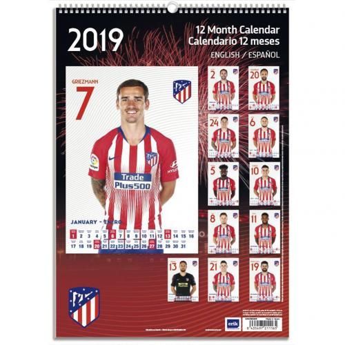 Календарь Атлетико Мадрид 2019 А3