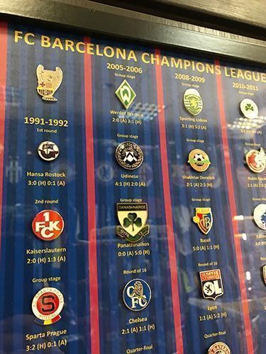 Набор значков Барселона Champions League Winner