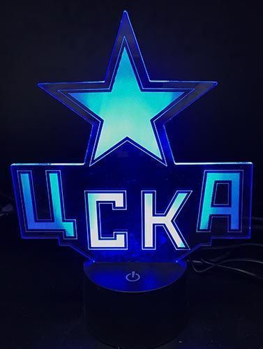 3D светильник ХК ЦСКА