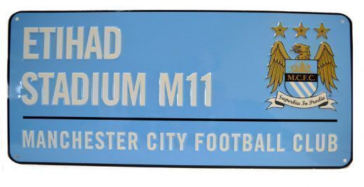 Табличка Манчестер Сити Colour Street Sign