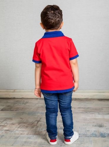 Поло детское ЦСКА ЭМБЛЕМА, цвет красный