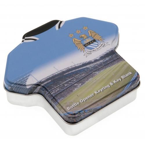 Набор брелок-открывалка и заготовка для ключа Манчестер Сити