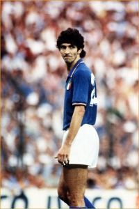 Ретро футболка Италия 1982 World Cup Rossi 20