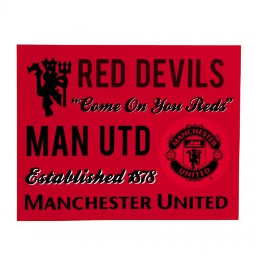 Плед Манчестер Юнайтед Sherpa Fleece Blanket