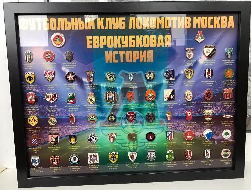 Набор значков Локомотив Еврокубковая история