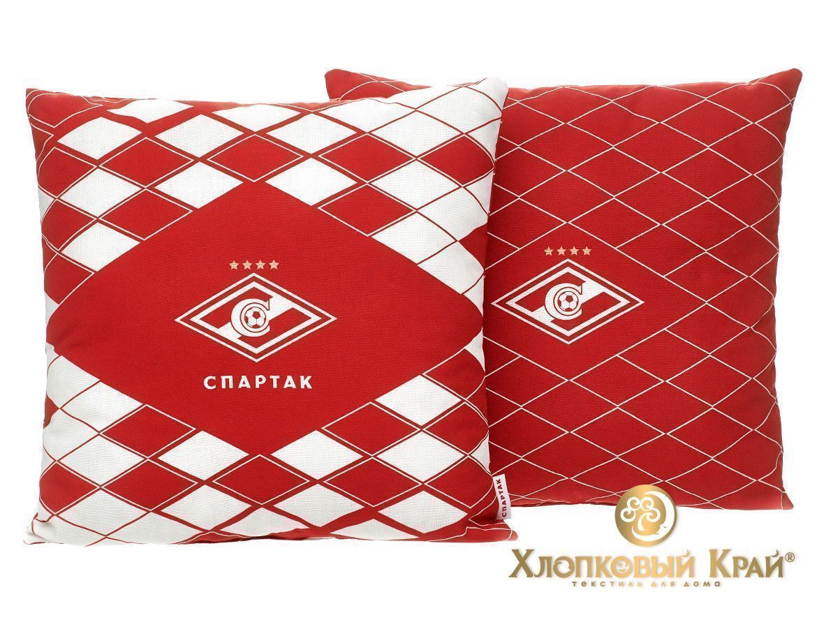 Подушка Спартак красный ромб