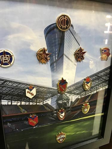 Набор значков история эмблемы ПФК ЦСКА (Арена)