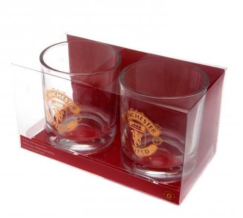 Стаканы для виски Манчестер Юнайтед 2pk Whiskey Glass Set