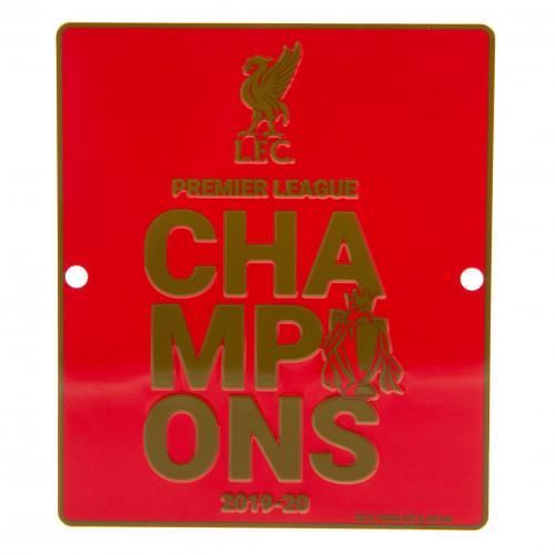 Табличка Ливерпуль Premier League Champions Window Sign