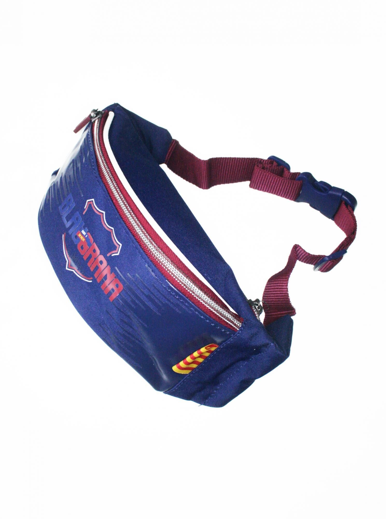 Сумка на пояс подростковая Барселона, красно-синяя FC-231