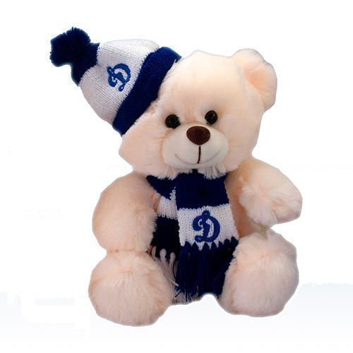 Медвежонок Динамо мех.в шапочке/шарфе С4347/23