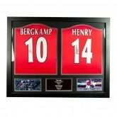 �������� � ���������� Bergkamp & Henry Signed Shirts (Dual Framed)
