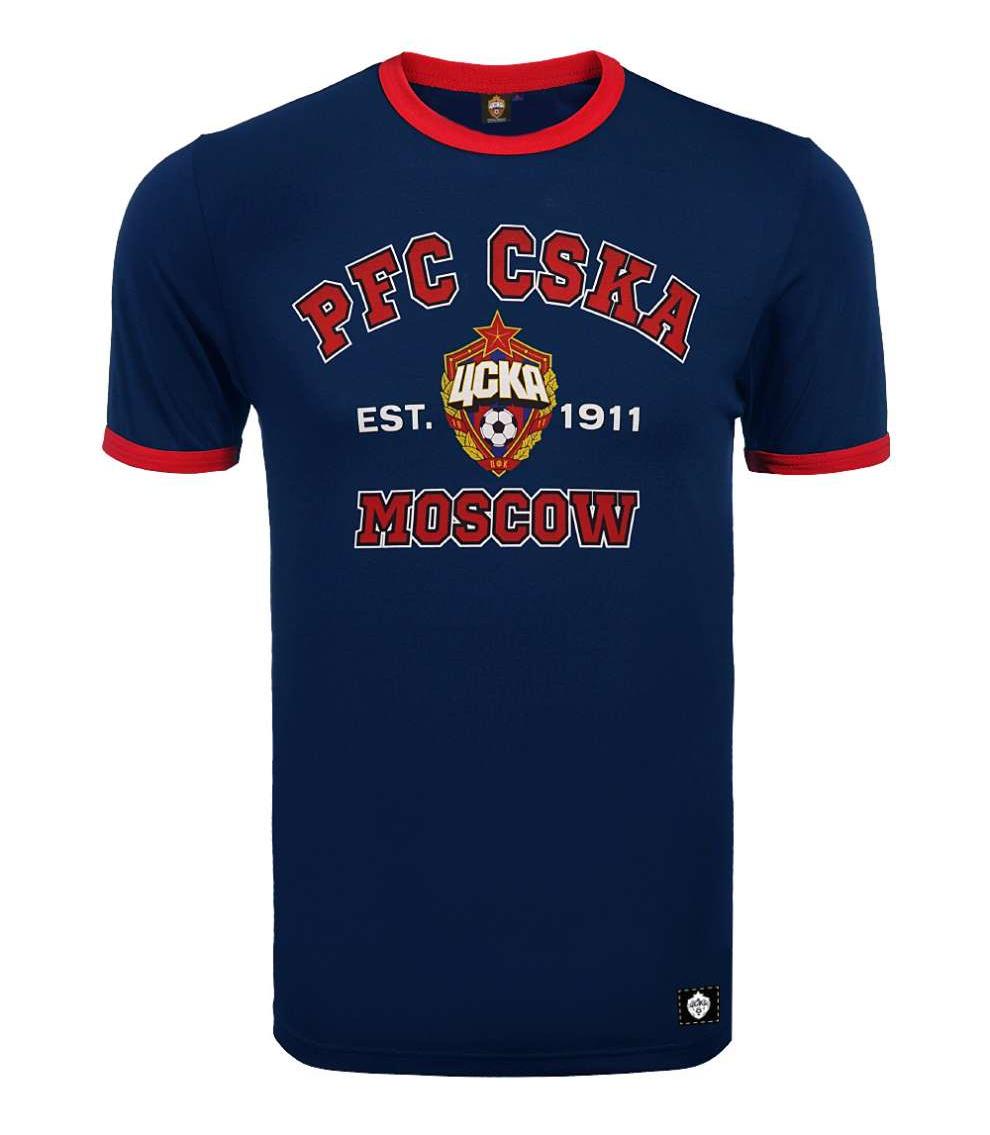 Футболка мужская PFC CSKA MOSCOW, цвет тёмно-синий