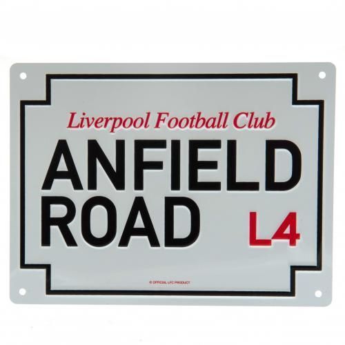 Табличка Ливерпуль Anfield Road Sign