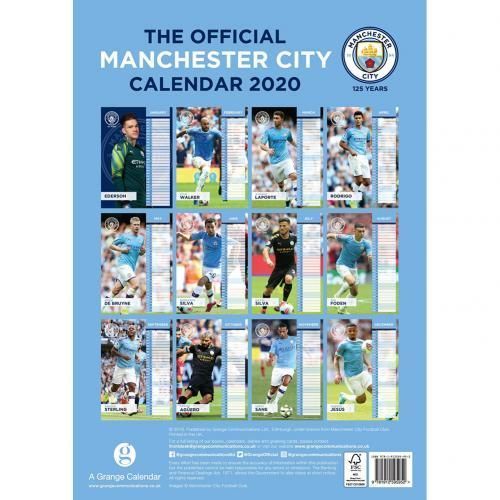 Календарь Манчестер Сити Calendar 2020