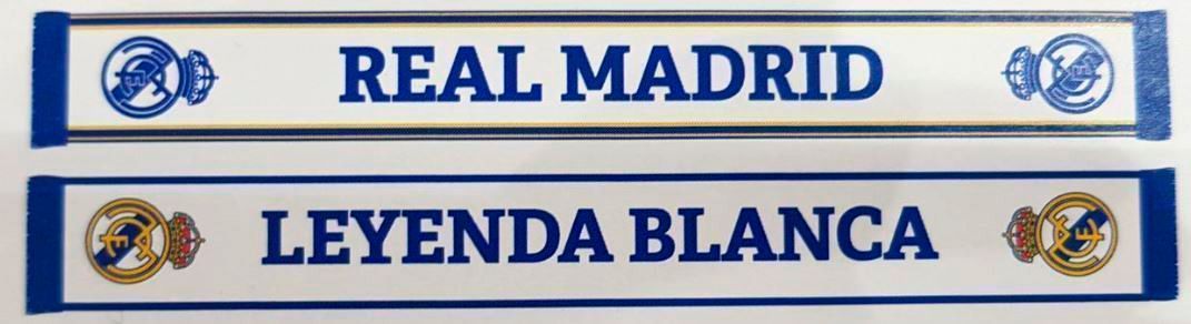 Шарф Реал Мадрид LEYENDA BLANCA, бело-синий