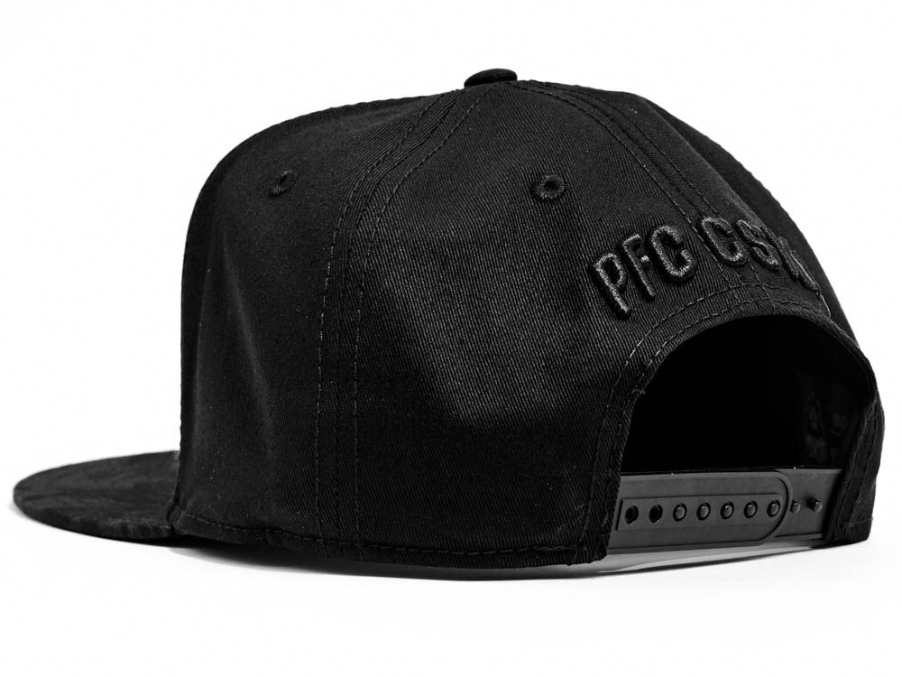 Бейсболка ЦСКА 10449, черная с прямым козырьком