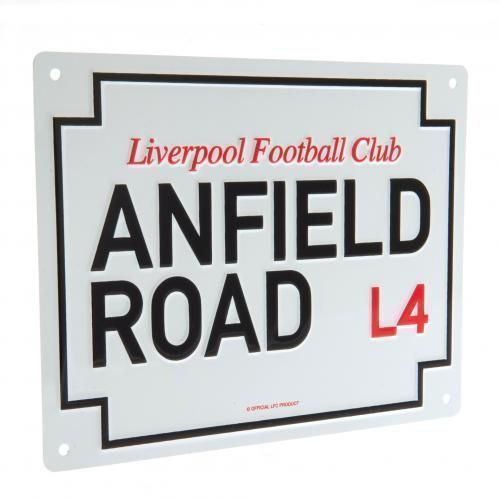 Табличка Ливерпуль Anfield Road Sign