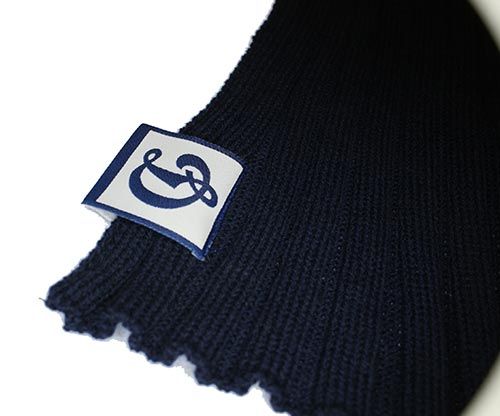 Шарф "Д"1014/9008 вязка-резинка т/син."Д"