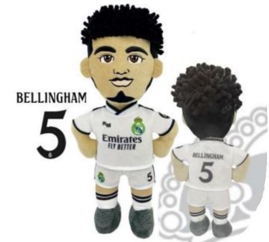 Мягкая фигурка Реал Мадрид BELLINGHAM 25 см