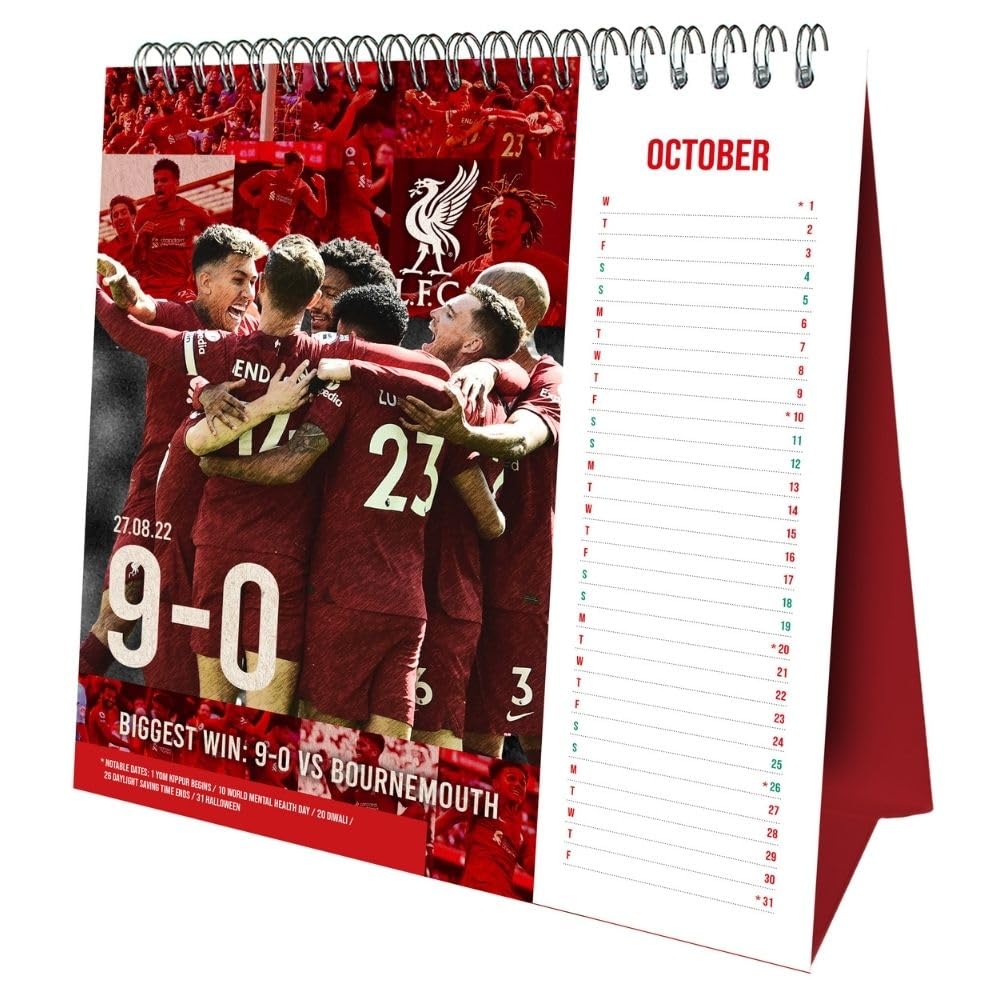 Календарь Ливерпуль Desktop Calendar 2025