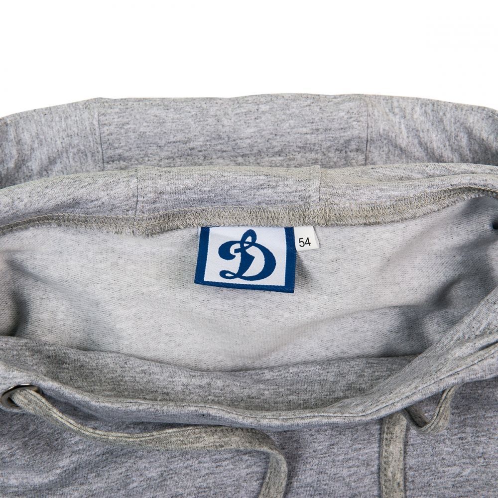 Толстовка Динамо "Dynamo-SportClub", серая с капюшоном