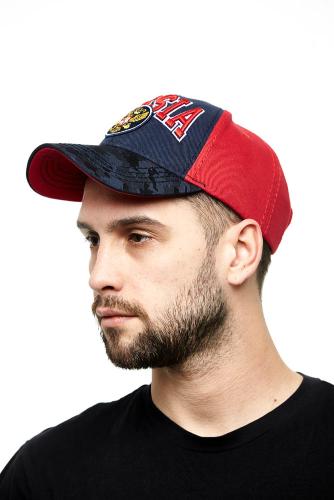 Бейсболка Россия 101543 сине-красная