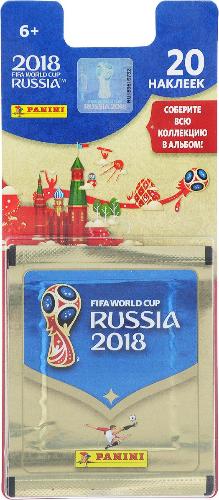 Блистер Panini FIFA Чемпионат мира по футболу FIFA 2018 (набор из 4 пакетиков наклеек)