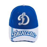 Бейсболка Динамо "Д" вышивка бело-голубая