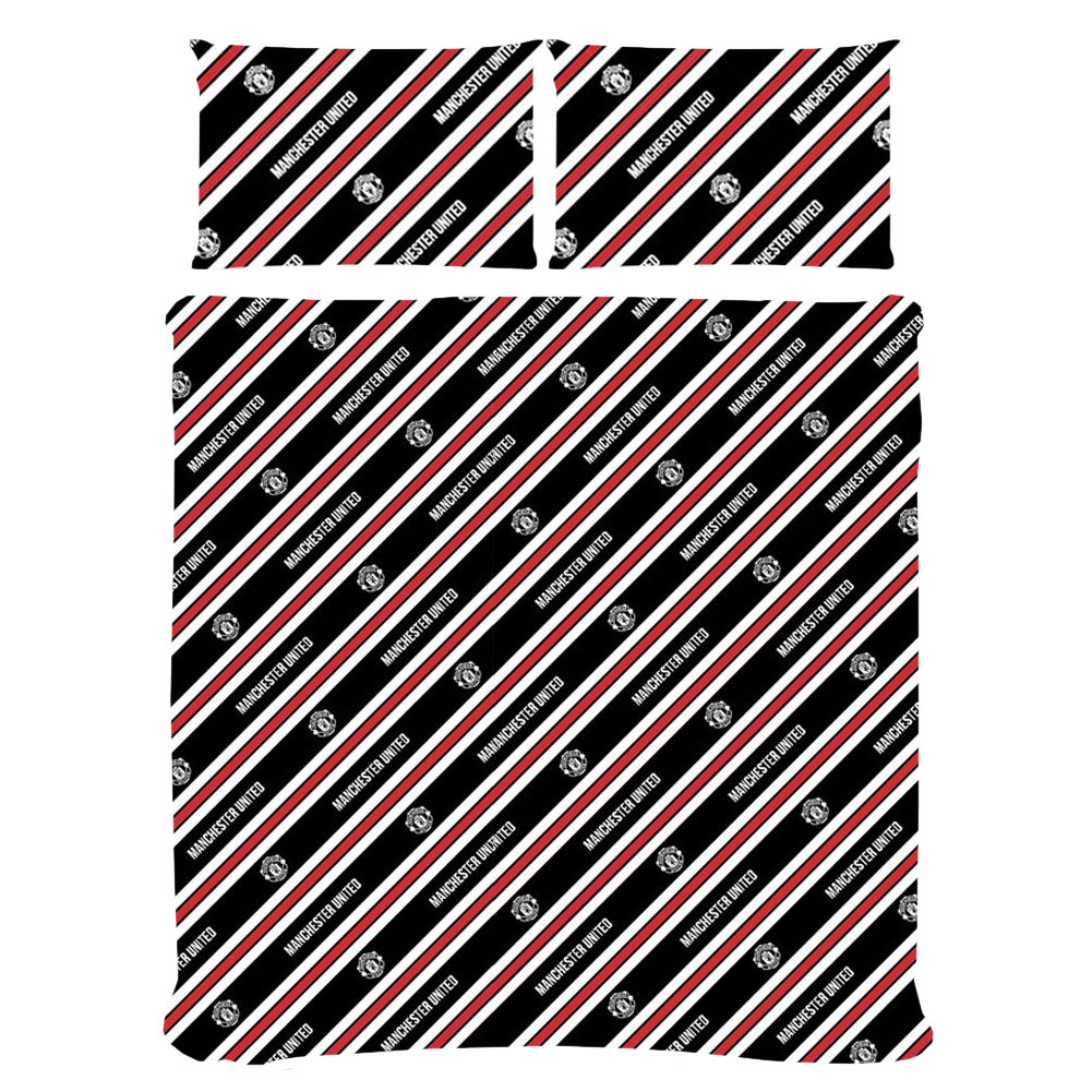 Постельное белье Манчестер Юнайтед 2 спальное Core Stripe Double Duvet Set Постельное белье Манчестер Юнайтед 2 спальное Core Stripe Double Duvet Set
