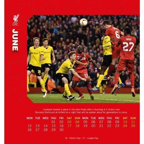 Календарь настольный Ливерпуль 2017