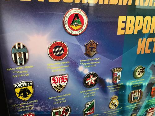 Набор значков Локомотив Еврокубковая история