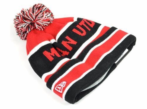 Шапка Манчестер Юнайтед New Era Knitted Bobble Hat с подкладкой