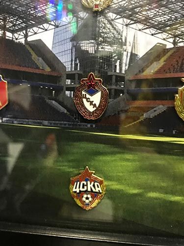 Набор значков история эмблемы ПФК ЦСКА (Арена)