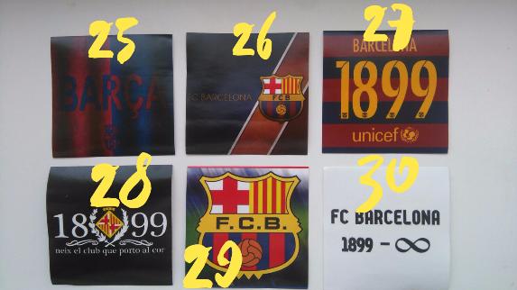 Наклейка Барселона в ассортименте