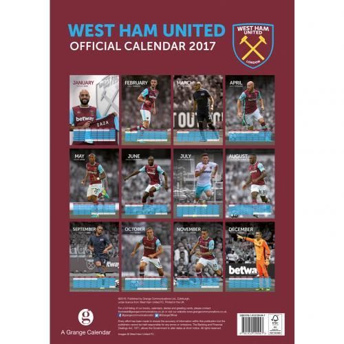 Календарь Вест Хэм 2017