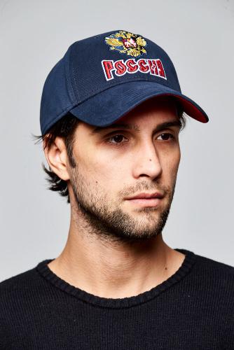 Бейсболка Россия темно-синяя 101565