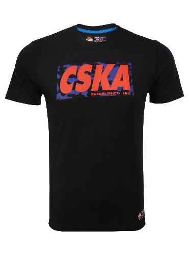 Футболка мужская "CSKA", цвет черный
