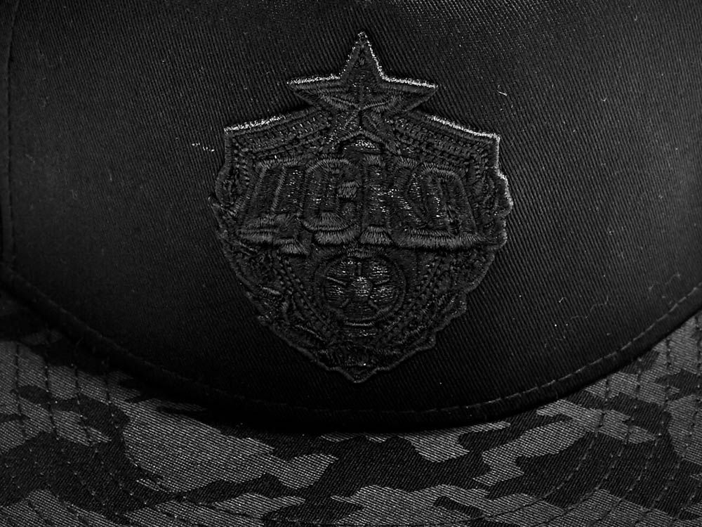 Бейсболка ЦСКА 10449, черная с прямым козырьком