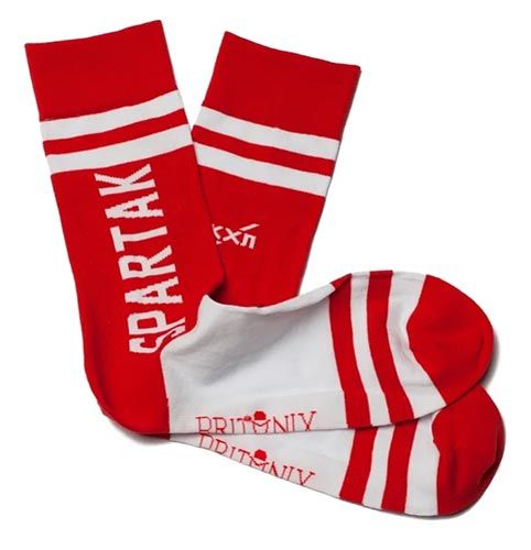 Носки ХК Спартак, цвет красный SPA-03