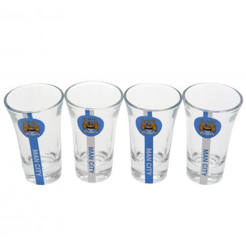 Набор из 4 рюмок Манчестер Сити Shot Glass Set