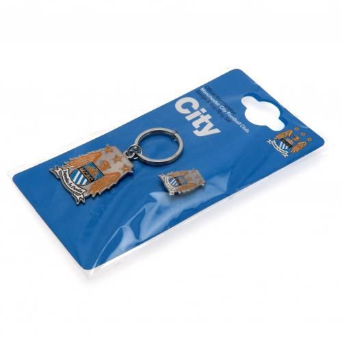 Набор брелок+значок Манчестер Сити